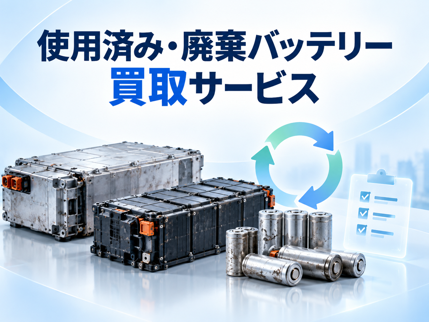 使用済み・廃棄バッテリー買取サービス