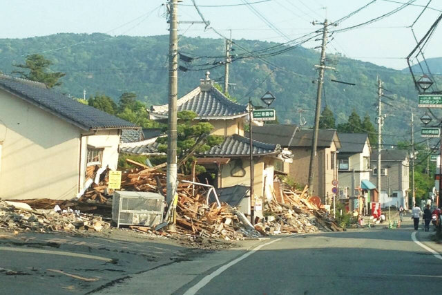 地震の写真